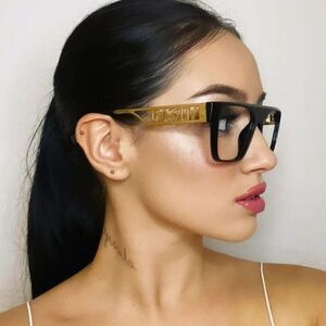 NEW Versace VE3326U GB1 Black Gold Square Unisex Eyeglasses